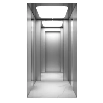 Sandblasted stainless steel villa elevator