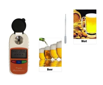 Digital Beer Refractometer for Accurate Measurement of Beer's Refractive Index (0-50%)