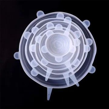 Hyri Food Cover: 6PCS Silicone Stretch Lids - Microwave Safe, Food Grade, Reusable and Eco-Friendly Food Fresh Wraps