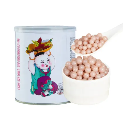 2023 Update: Exploring New Boba Tea Ingredients - 900g Bubble Tea Taro Puree & Popping Boba Pearls