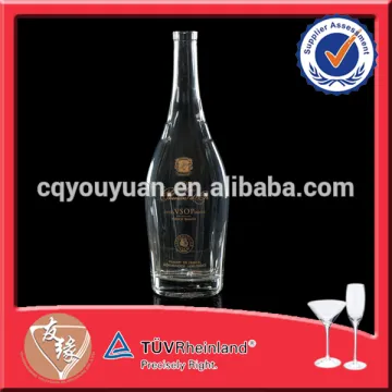 Wholesale 1000ML Big Brandy/Cognac Glass Bottles With Decal
