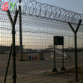 Clôture de la prison de la sécurité de la sécurité de l'aéroport en fil de fer barbelé