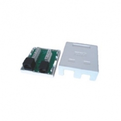 Cat.6 RJ45/RJ12 Surface Jack 2 Ports