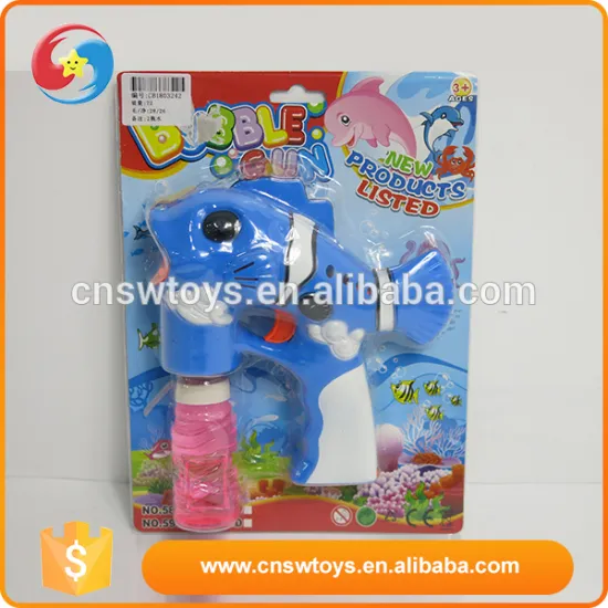 New products wholesale light up cute animal fish shaped bubble gun