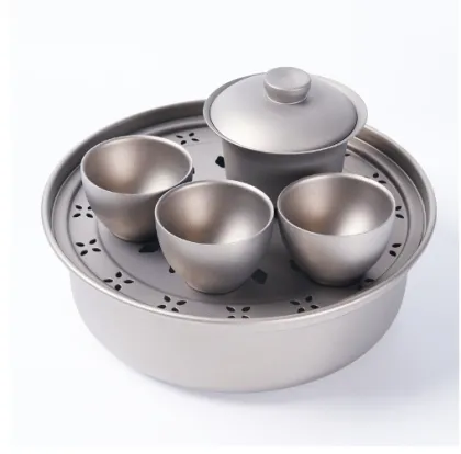 Ultralight Titanium Outdoor Tea Set