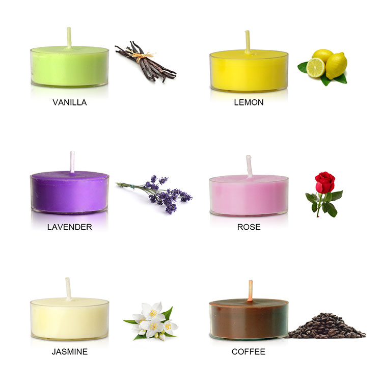 Velas de tealight de mini perfumação de Natal