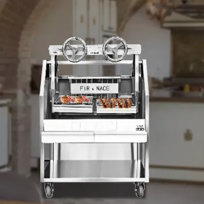 Argentine Outdoor Grill Equipment: Built-in Gaucho Asado Parrilla Brasero & Fire Places