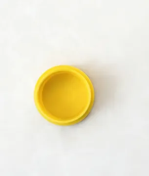Yellow Plastic Protective Cap Plug Mold