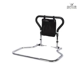 Foldable and reversible bedside armrest