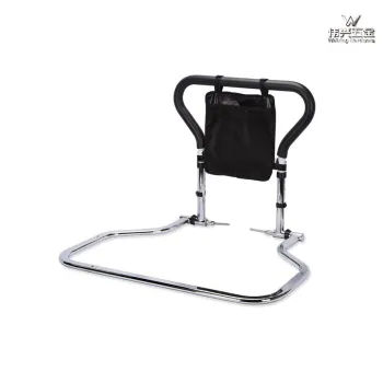 Foldable and reversible bedside armrest
