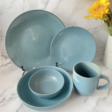 Cracked Kiln Glazed Stoneware Dinner Set