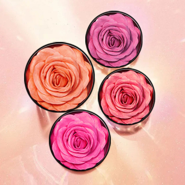 Wholesale 3D Rose Shimmer Highlighter & Blusher - OEM/ODM Makeup Cosmetics