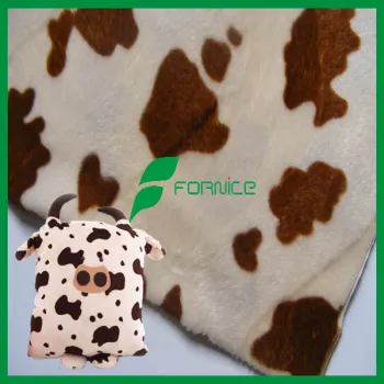 Animal Pattern Short Hair Velboa For Shoes Fabric polyester velboa fabric
