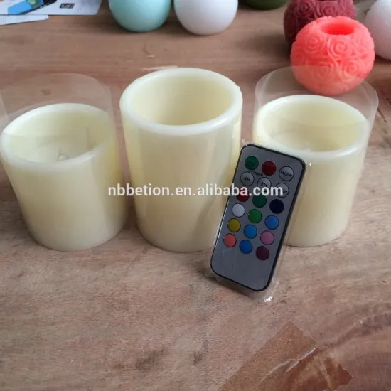3 pack led carved flicking candle home decoration flameless candles with remote control&timer led real wax candles with timer