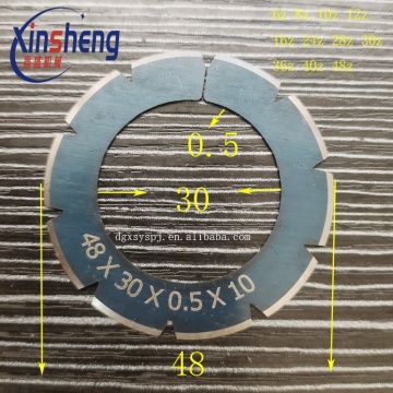 High-Quality Stahl Folding Machine Parts: Perforation Blade, Perforated Knife 48x30x0.5, Circular Tooth Knife, Paper Knife