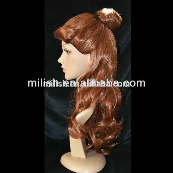 Beauty and the Beast Custom Made cartoon Cosplay Belle Wigs MCW-0099