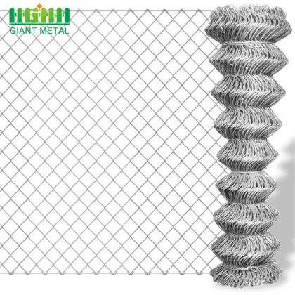 Decorative chain link diamond fence for baseball fields