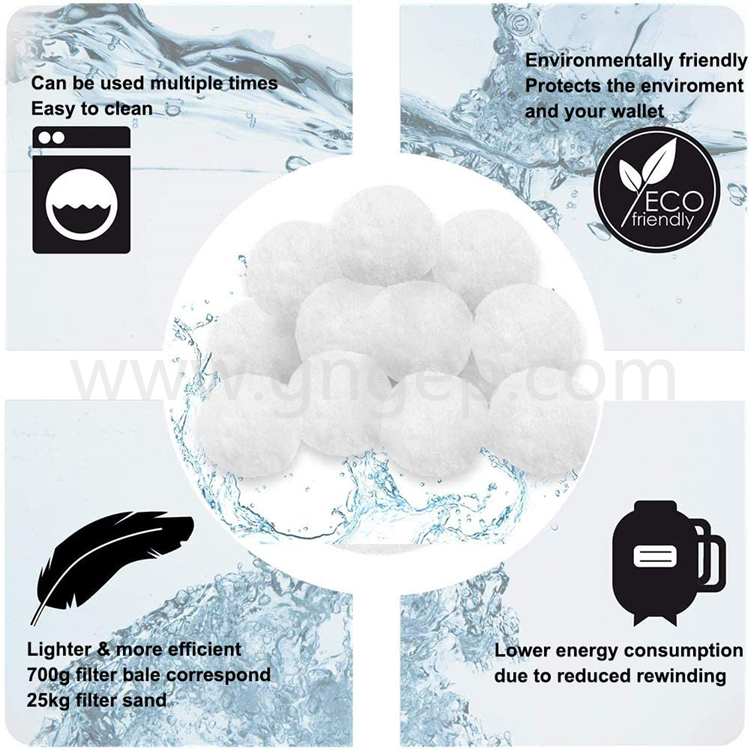 Polyester fiber ball