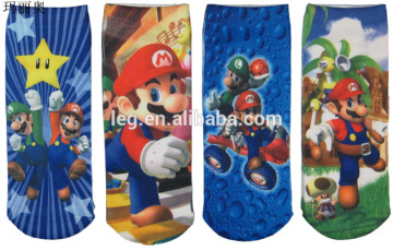 Cartoon Photo Print Ankle Socks