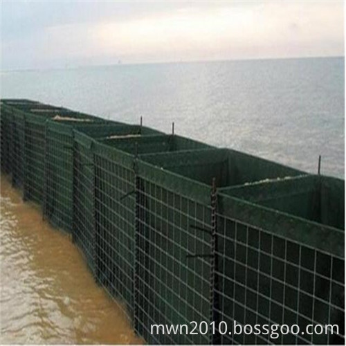 Hesco type military barrier