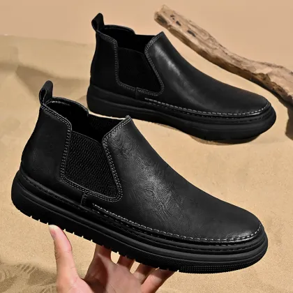 OEM Men's Breathable Leather Chelsea Boots & Sneakers
