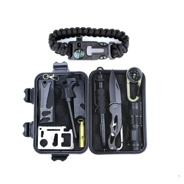 11-in-1 professionelles Überlebenskit für Outdoor für Camping-, Wandern- und Reiseabenteuer