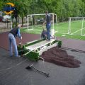 Sports track paving machine rubber paver