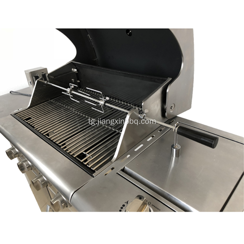 Deluxe барқ ​​Grill Rotisseries Маҷмӯаи