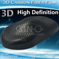 Hot vendita ad alta definizione in fibra di carbonio Car wrapping Film 3D nero