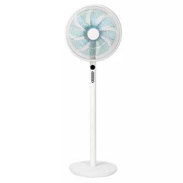 High-Quality 16 Inch Electric Plastic Pedestal Fan with 8 Blades: White Air Cooling Floor Stand Fan