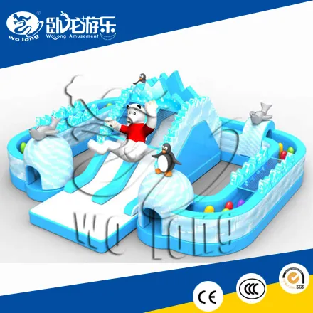 newest commercial PVC igloo inflatable slide