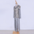 Black and White Wavy Lace Cardigan Beach Cover Up Open Front Kimono Cardigan Dress Supplier