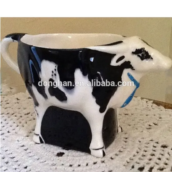 factory direct wholesale ceramic cow mug with low price