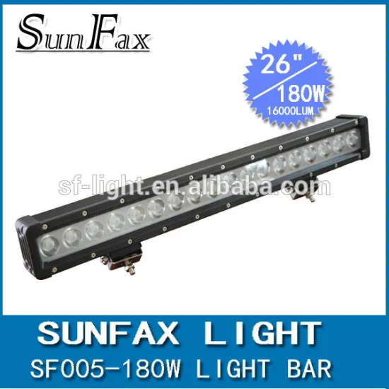 SUNFAX 4x4 Single Row automotive 26inch 180w C REE led light bar,Off Road Working Light,UTV,ATV Bar Light