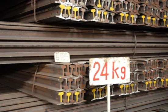 Standard 24kg Light Rails Steel Products 55Q 50Q Q235 Steel Rails
