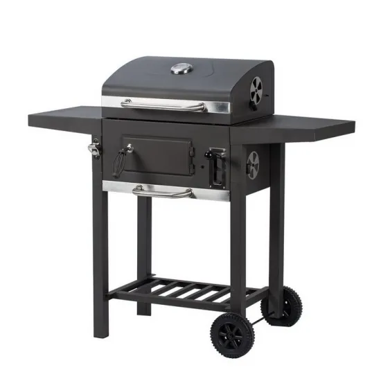 Professional Rotating Barbecue Grill Packing With Black Color Box Round Stainless BBQ Grill Cooler BBQ Set