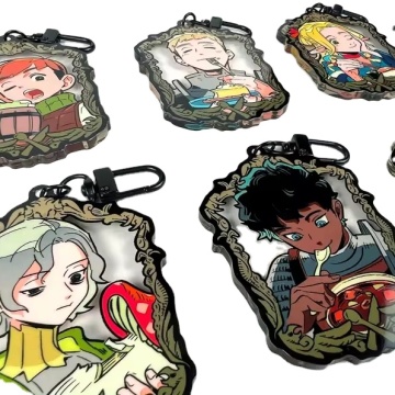 Özel akrilik fotokard tutucu ve standee: moda japonya karikatür akrilik anahtarlıklar