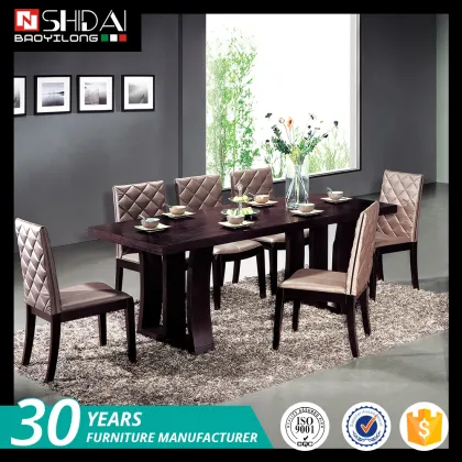 Modern long narrow dining table / pictures of dining table with 6 seater/ wooden base for dining table A-18