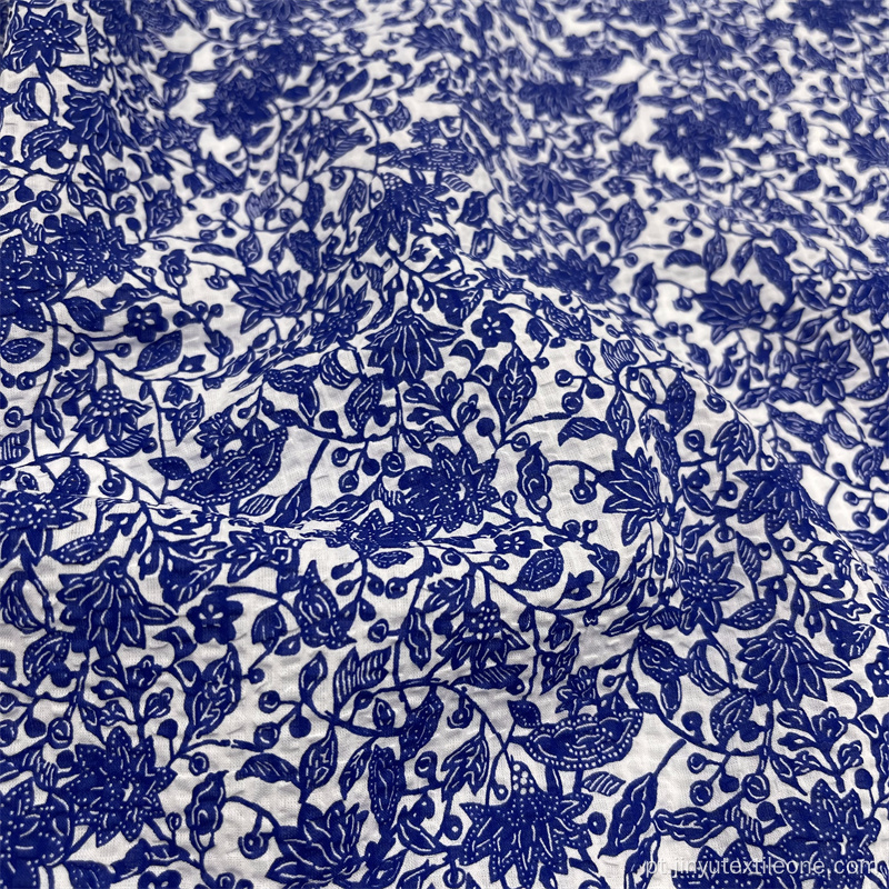 tecido impresso em arabesco de algodão