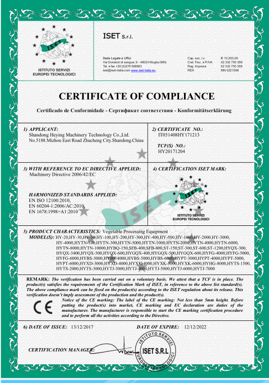 CE certification