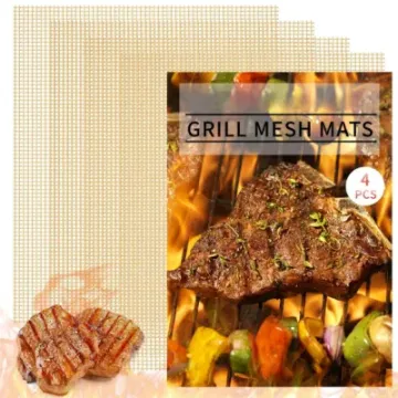 BBQ Mesh Grill Mat Heavy Duty Grilling Reusable Nonstick Mesh