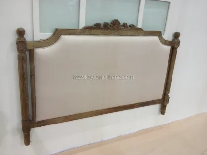 Wood Carved Hotel Room Furniture Headboard