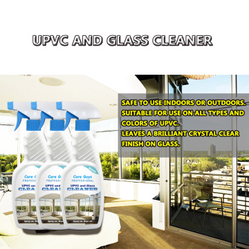 Spray per pulizia in vetro UPVC e vetro