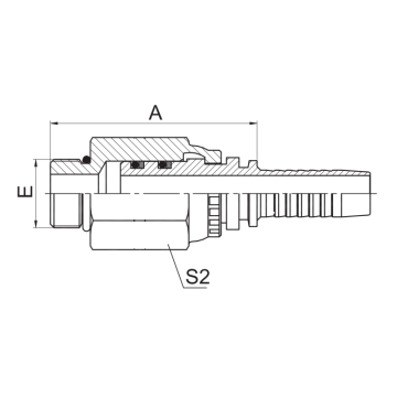 Sae O-Ring Boss Swivel Pria