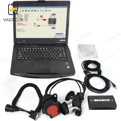 Newest Quality WABCO Diagnostic Kit (WDI) - WABCO Trailer and Truck Scanner with CF54 Laptop