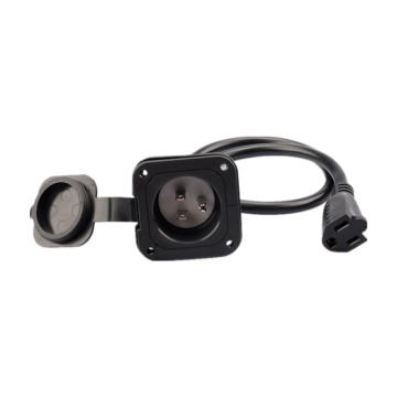 15 amp ac port palam 125 volt kalis air kalis air dengan kord pelanjutan jenis y