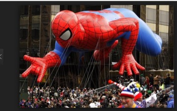 Inflatable Helium Flying Spideman Cartoon/Shape OEM with CE, En, , SGS Approved (XZ-FC-02)