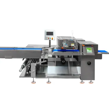 Fully Automatic Stainless Steel Pillow Pack Bread Sandwiches Donut Biscuit Cake Packing Machine RHBR430