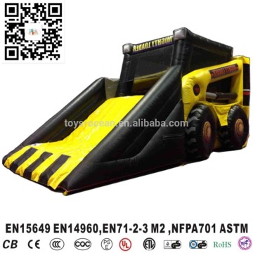 New design giant inflatable digger/engineer truck/excavator slide