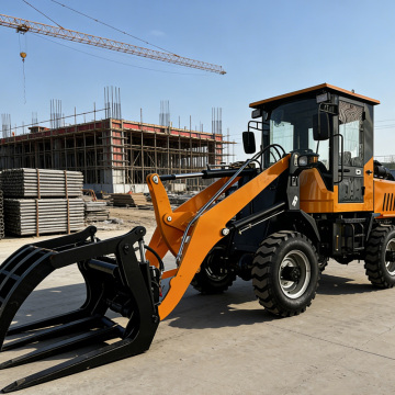 Versatile Orange Articulated Wheel Loader Timber Handling